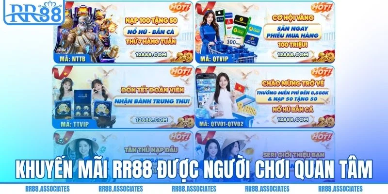  Khuyến mãi RR88 được nhiều người chơi quan tâm